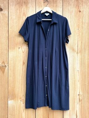 J. Jill Navy Blue Casual Dress Sz Large